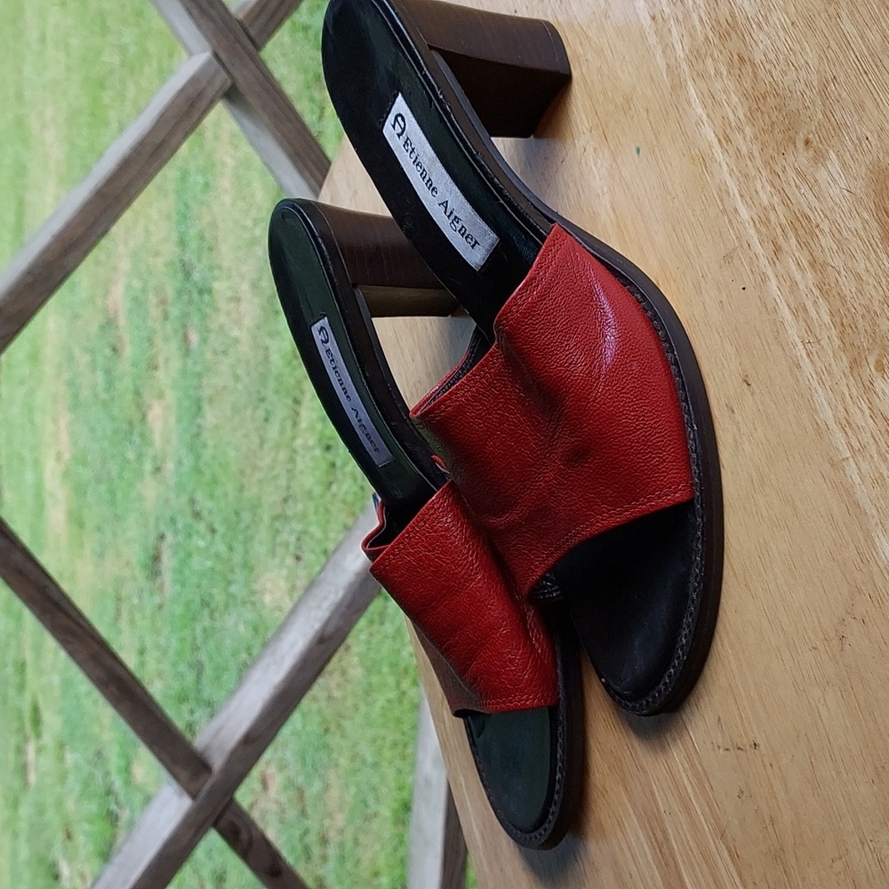 Etienne Aigner Classic Black Sandals